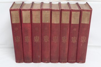 Set Of Eight Antique Books - Famous Events
