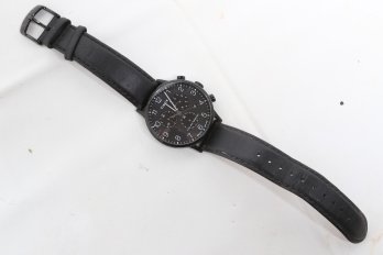 Timex Waterbury Classic Chronograph 40mm Leather Strap Men's Wrist Watch - Works Well