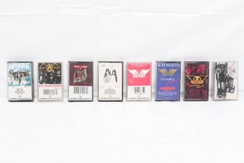 8-preowned Aerosmith Cassette Tapes (tested)