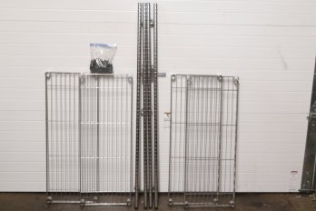 4 Tier Metal Shelving Unit W/Leveling Feet (54.5' H X 36' X 14')