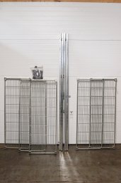 Metal Storage Rack W/Adjustable Shelves & Leveling Feet (77.5' H X 48' W X 18' D)