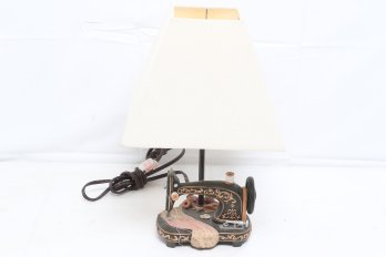 Antique Style Sewing Machine Table Lamp