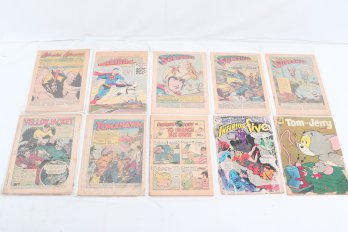Lot Of Early Comic Books Including Superman