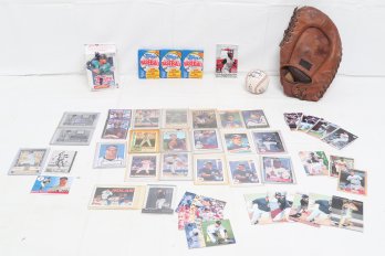 Group Of Baseball Cards And Baseball Related Items
