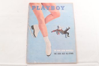 February, 1958 Playboy Magazine Centerfold Intact