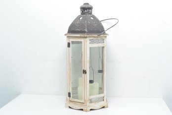 XL Lantern W/Tea Light Candle Holders Built In (30' Tall)