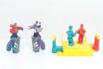 2 Sets Of Rock Em Sock Em Games