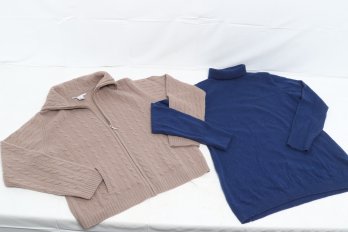 Two Cashmere Sweaters  Size XL