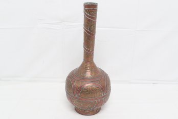 Vintage/antique Mixed Metal Oriental Vase