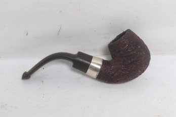Vintage Sherlock Holmes Sterling Silver Mounted Smoking Pipe