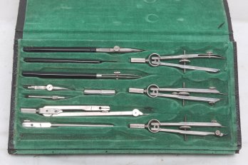 Vintage Drafting Set With Case