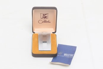 Vintage Authentic Colibri Pocket Lighter With OG Box And Booklet