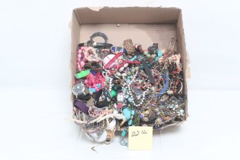 22lb Of Costume Jewelry