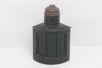 Antique Nautical C.m. Jacobsen & Co Detroit Mich. Green Globe Port Side Lantern