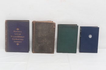 Group Of 4 Vintage/antique Books