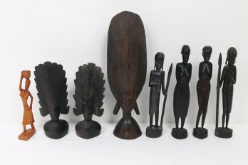 Group Of African Wood Carvings