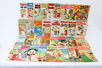 Large Group Of Vintage DENNIS THE MENACE Comic Books