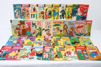 Large Group Of Gold Key Walt Disney Hanna-barbera Comic Books Mostly
