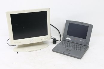 Vintage Computing Equipment - Dell 1503FP Monitor And APPLE Powerbook Duo M7777
