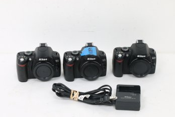 Group Of 3 NIKON D40 DSLR Cameras