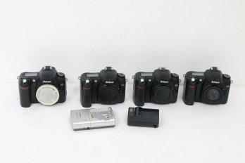Group Of 4 NIKON D50 DSLR Photo Cameras