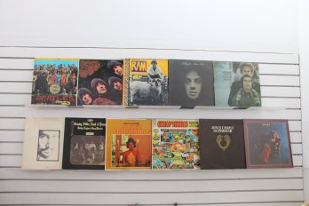 Group Of Vintage LP33 Vinyl Records - Janis Joplin, The Beatles, Cat Stevens, Billy Joel & More