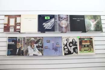 Group Of Vintage LP33 Vinyl Records - Elton John, Emerson Lake & Palmer, The Doobie Brothers, Benny Goodman
