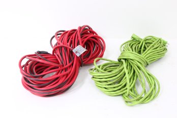 Pair Of 100ft Extension Cords 16AWG And 14AWG