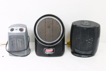 Group Of 3 Portable Heaters