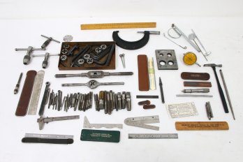 Huge Lot Of Vintage Toolmaker Machinist Tools And Accessories