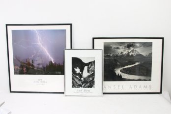 Group Of 3 ANSEL ADAMS Prints - See Images For Details Of Origin