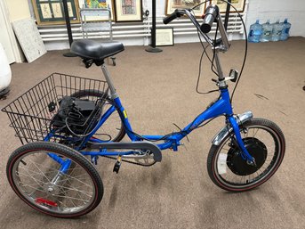 Worksman Cycles TRI-FECTA E-bike Electric Bicycle - Runs Great, Like New Bicycle (see Tires With No Wear)