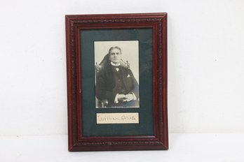 Antique Photo Of William Gillette And Possibly His Signature ??