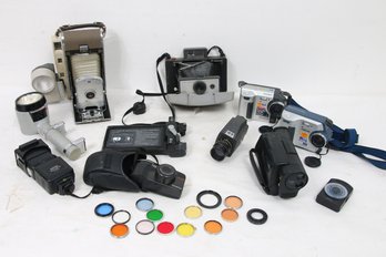 Group Of Vintage Photo And Video Equipment