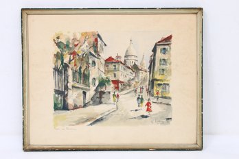 Antique 19th Century French Hand Colored Print By G. LELONG