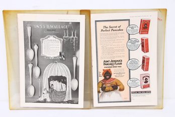 Pair Of 1916 Advertising Aunt Jemima Pancake & 1835 R. Wallace Silver Plate