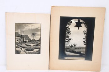 Pair Of Vintage Photograph Of From National Hotel In Havana, Cuba And Res Of Fred Rentschler In West Hartford