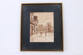 Vintage French Painting Signed By The Artist Georges N.....