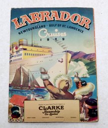 1939 Ocean Liner Ephemera Labrador Canada Poster