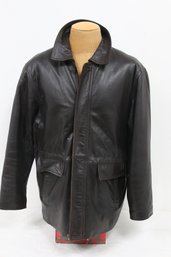 Vintage PRESTIGE Men's Brown Leather Coat Jacket