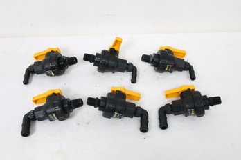 GROUP OF 6 BANJO VSFMT 300PSI FULL PORT BALL VALVE PRESSURE VALVE