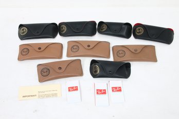 Group Of Vintage RAY-BAN Sunglasses Cases Pouches