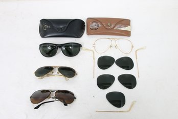 Group Of Vintage RAY-BAN Aviator Sunglasses - Requires Some Small Repairs