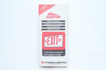 NEW: Quantum LED Battery Powered Thermoplastic EXIT Sign