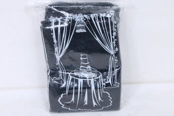 Pack Of 4 NEW Professional Sequin Black Backdrops Size 2ftx8ft Each - For Events, Weddings, Etc