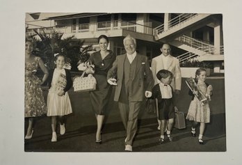 Cannes Film Festival Famille Chaplin 5x7 Photograph By Mario Marquet, 1950s