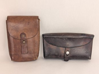 Vintage Leather Ammo Pouches