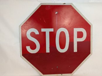 Vintage Metal 24' Stop Sign