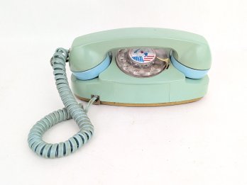 Vintage Two Tone Blue Princess Rotary Phone