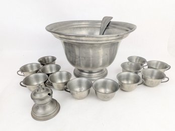 Nantucket Pewter Punch Set